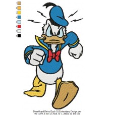 Donald and Daisy Duck 18 Embroidery Design
